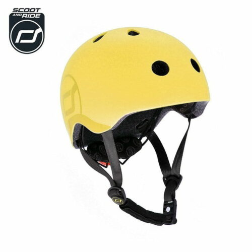 SCOOTANDRIDE Kask S-M dla dzieci 3+ Lemon