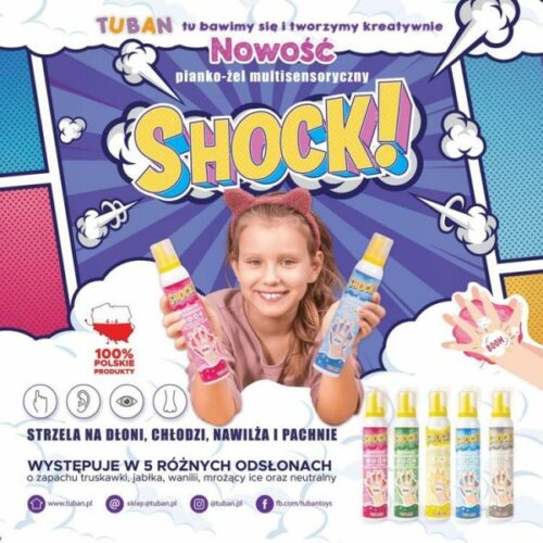 TUBAN SHOCK! – MULTISENSORYCZNY PIANKO-ŻEL – 200 ML JABŁKO - obrazek 4