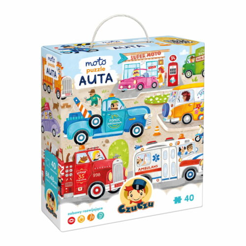 Czuczu  Moto puzzle Auta dla dzieci: 3+, 4+