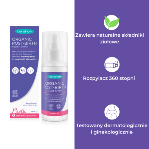 Lansinoh Organiczny poporodowy spray przeciwbólowy - obrazek 2