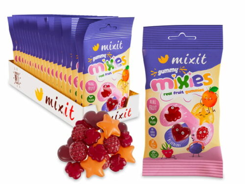 MIXIT Owocowe Mixies - naturalne cukierki żelki