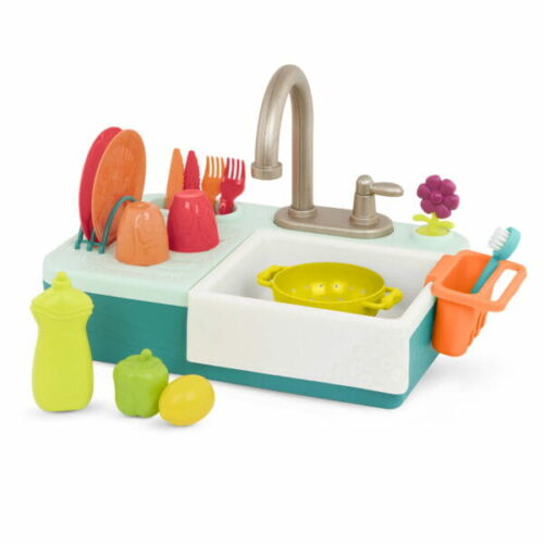 Best Toys Splash-n-Scrub Sink – ZLEW z DZIAŁAJĄCYM KRANEM i akcesoriami