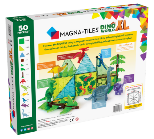 MAGNA-TILES® Klocki Magnetyczne Dino World XL 50 el