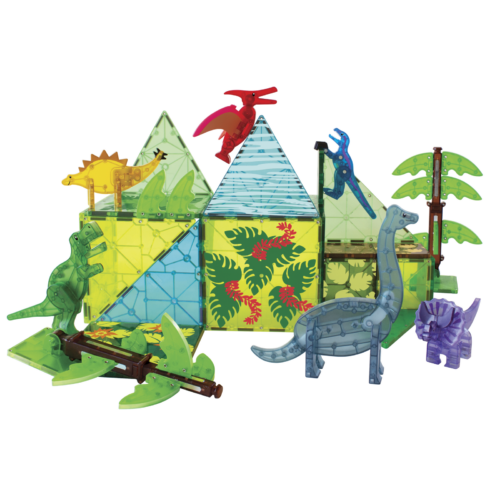 MAGNA-TILES® Klocki Magnetyczne Dino World XL 50 el - obrazek 2