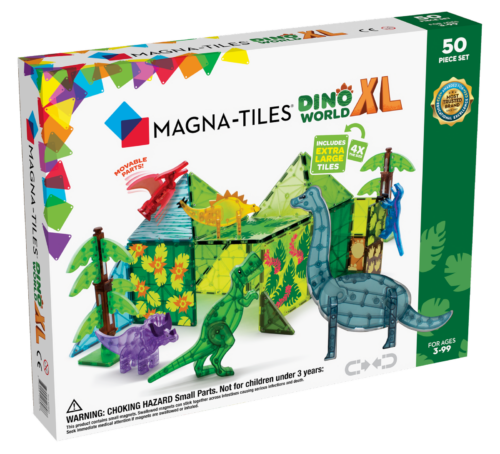 MAGNA-TILES® Klocki Magnetyczne Dino World XL 50 el - obrazek 7