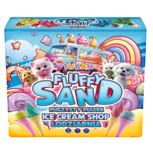 ZESTAW FLUFFY SAND – PUSZYSTY PIASEK LODZIARNIA