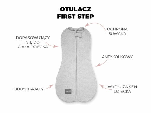 Sleepee Otulacz First Step z Czapeczką Eukaliptus - obrazek 2