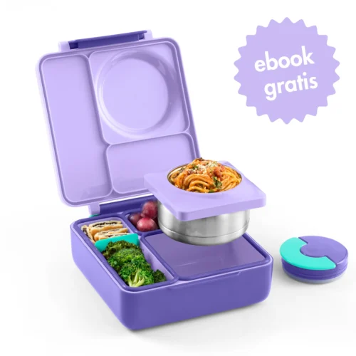 OMIE OMIEBOX lunch box z termosem, Purple Plum