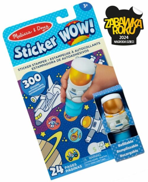 Sticker WOW! Stempelki z naklejkami Astronauta KOSMOS