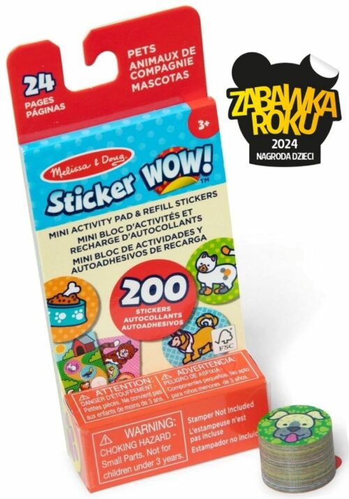 Naklejki Zwierzątka z mini książeczką - uzupełnienie Sticker WOW!