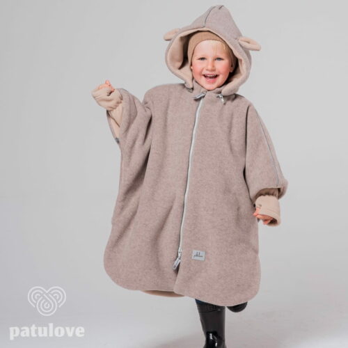 Patulove Ponczo samochodowe LAMB BEIGE! Rozm. M