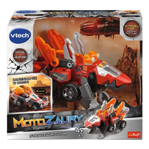 Zabawka interaktywna VTech Motozaury, Stegozaur Lutor - obrazek 5