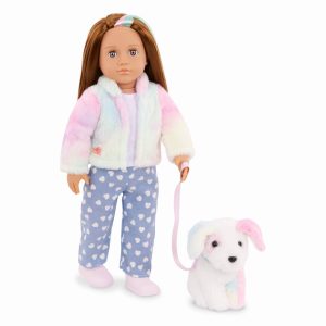 Lalka SKYLAR 46cm – z PIESKIEM i akcesoriami – zgrany duet