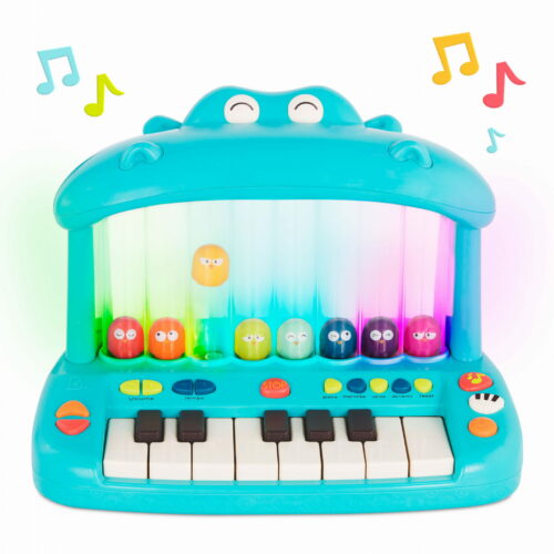 Hippo Pop Play Piano – KEYBOARD ze SKACZĄCYMI PTASZKAMI