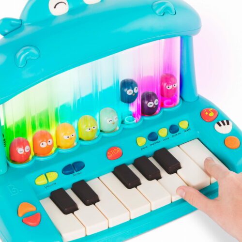 Hippo Pop Play Piano – KEYBOARD ze SKACZĄCYMI PTASZKAMI - obrazek 5