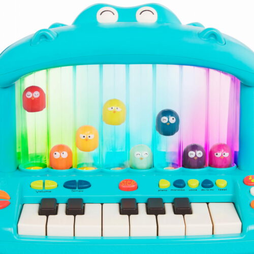 Hippo Pop Play Piano – KEYBOARD ze SKACZĄCYMI PTASZKAMI - obrazek 7