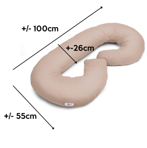 FLUMI Poduszka ciążowa beżowa typu C - obrazek 6
