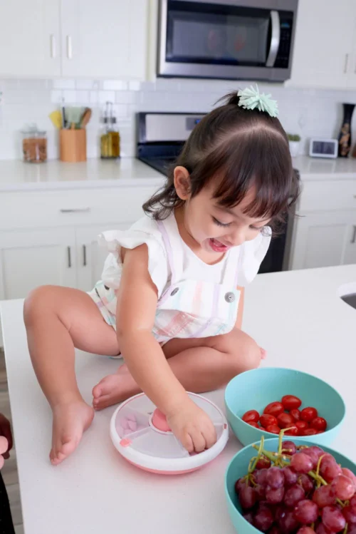 GOBE SNACK SPINNER pojemnik na przekąski, Coral Pink - obrazek 7