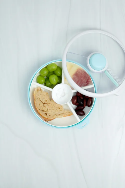 GOBE LARGE SNACK SPINNER duży pojemnik na przekąski, Macaron Blue - obrazek 2