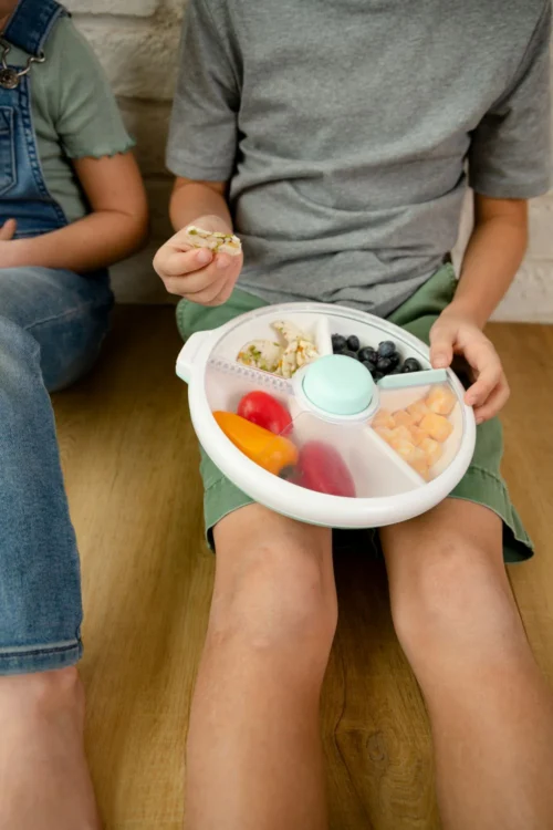 GOBE LARGE SNACK SPINNER duży pojemnik na przekąski, Macaron Blue - obrazek 3