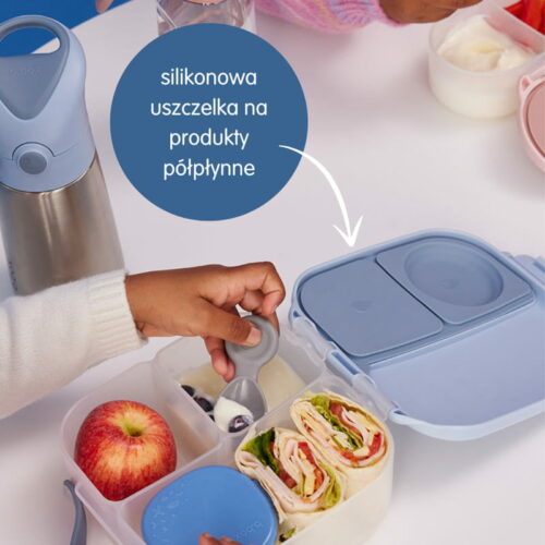 B.box lunchbox dla dzieci do szkoły - szczelna mini śniadaniówka z przegródkami Chill Out - obrazek 4