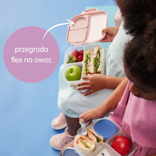 B.box lunchbox dla dzieci do szkoły - szczelna mini śniadaniówka z przegródkami Spearmint - obrazek 3