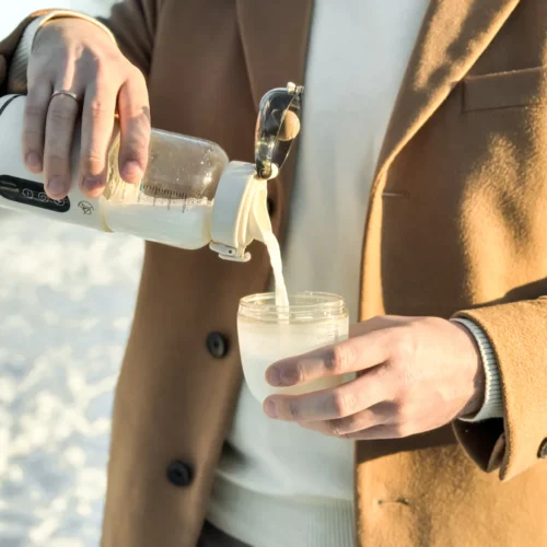 Przenośny podgrzewacz do butelek, wody i mleka dla dzieci - biały - obrazek 6