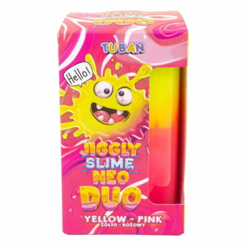 JIGGLY SLIME NEO DUO – ŻÓŁTO-RÓŻOWY 430 g - obrazek 2