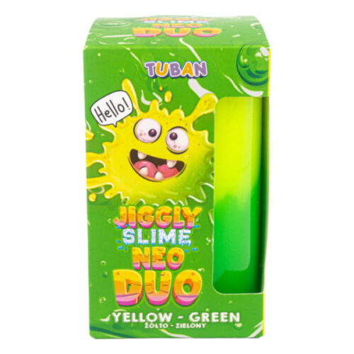 JIGGLY SLIME NEO DUO – ŻÓŁTO-ZIELONY 430 g - obrazek 2