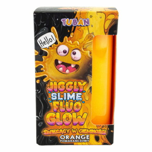 JGGLY SLIME FLUO GLOW – POMARAŃCZOWY 430 g - obrazek 2