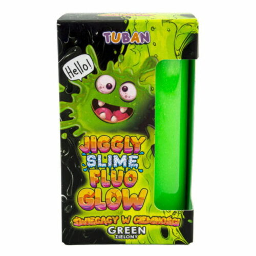 JGGLY SLIME FLUO GLOW – ZIELONY 430 g - obrazek 2