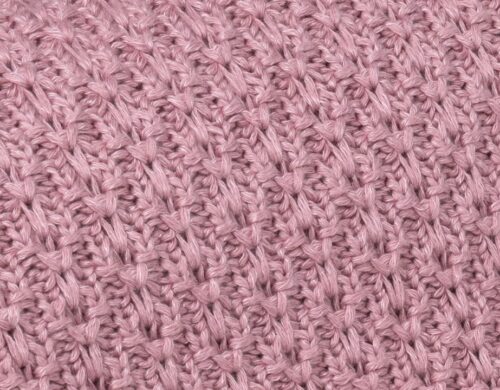 MEMI Bambusowy kocyk vintage pink 80x100 - chain - obrazek 2