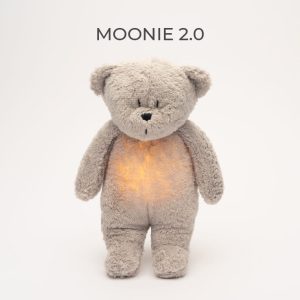 MOONIE 2.0 GRAY - SZUMIĄCY MIŚ ORGANIC Z LAMPKĄ