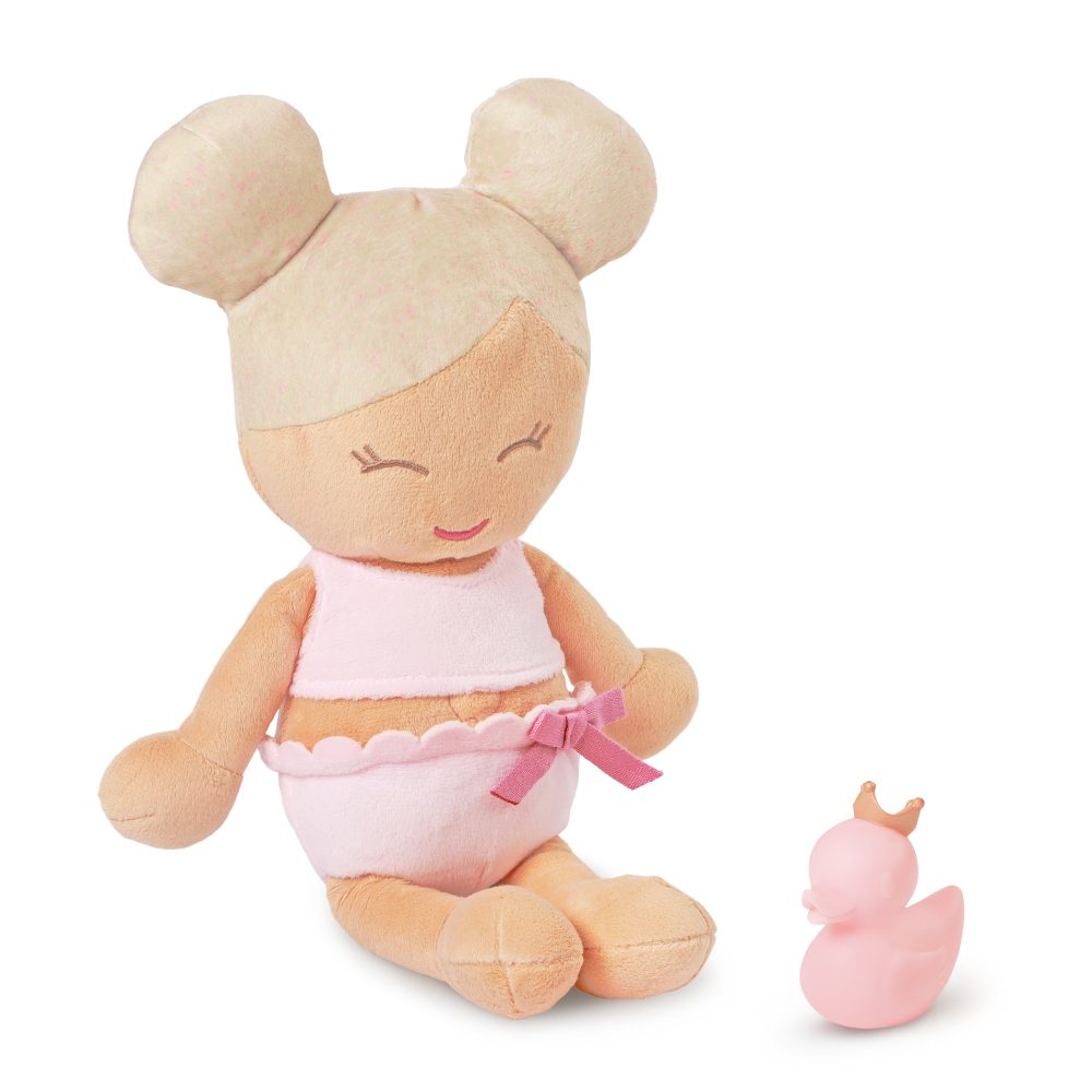 LullaBaby bath doll – lalka przytulanka DO KĄPIELI – blondynka, wersja bez ręczniczka