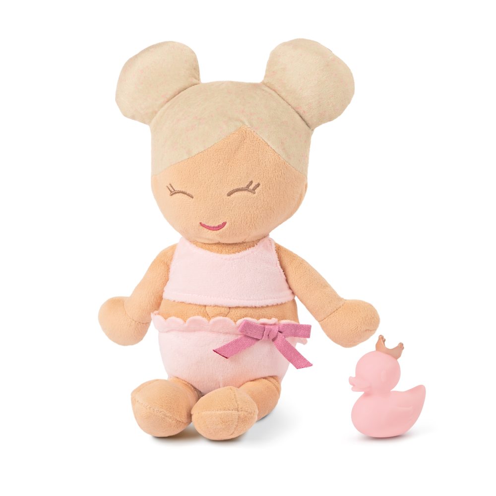 LullaBaby bath doll – lalka przytulanka DO KĄPIELI – blondynka, wersja bez ręczniczka3