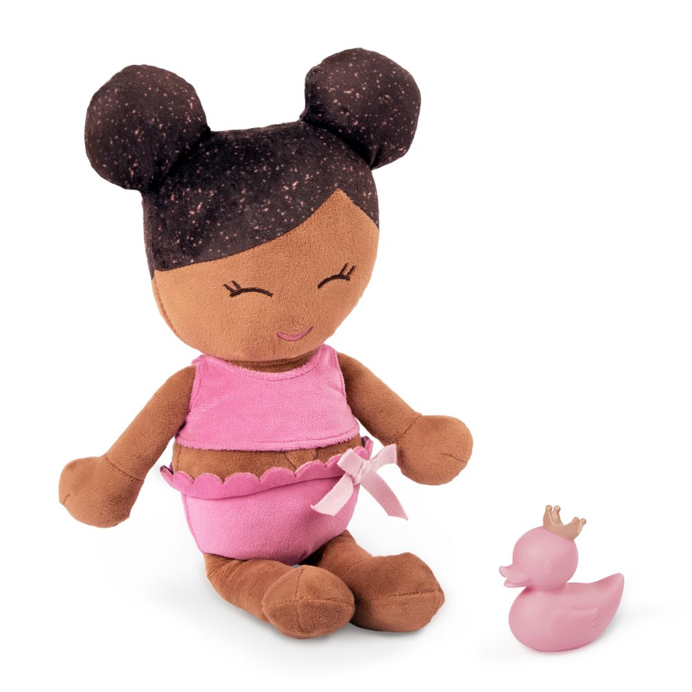 LullaBaby bath doll – lalka przytulanka DO KĄPIELI – brunetka, wersja bez ręczniczka