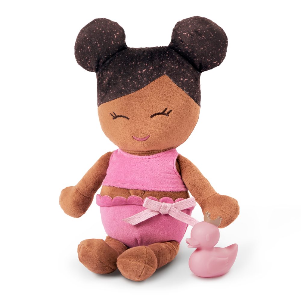LullaBaby bath doll – lalka przytulanka DO KĄPIELI – brunetka, wersja bez ręczniczka3