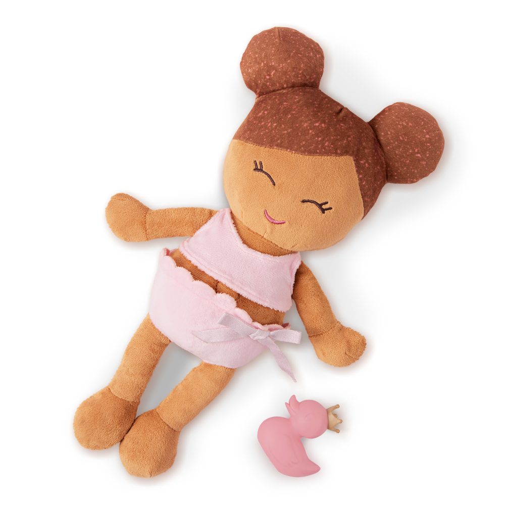 LullaBaby bath doll – lalka przytulanka DO KĄPIELI – szatynka, wersja bez ręczniczka1