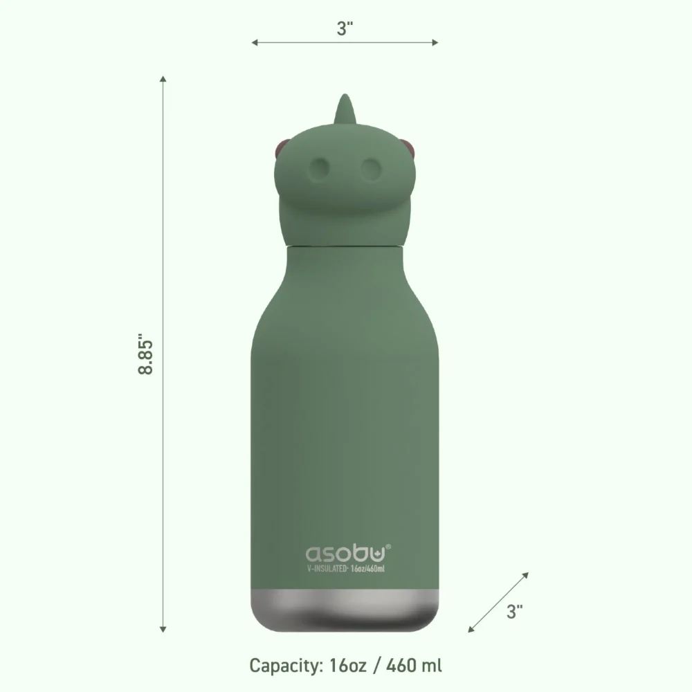 ASOBU BESTIE BOTTLE butelka termiczna dla dziecka, dinosaur2