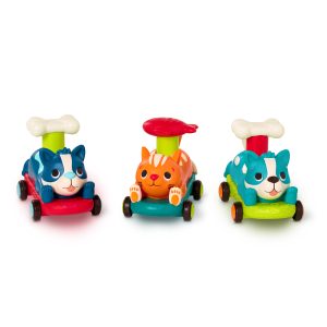 B.Toys PawMobiles – AUTKO-ZWIERZAK, z NAPĘDEM push&go 1 szt (wysyłany losowo)