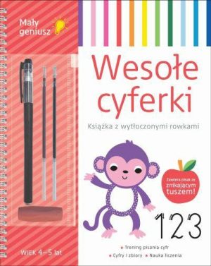 AWM MAŁY GENIUSZ WESOŁE CYFERKI KSIĄŻKA Z ROWKAMI