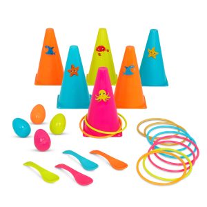 B.Toys Zestaw do 2 gier na świeżym powietrzu. Obręcze i jajka