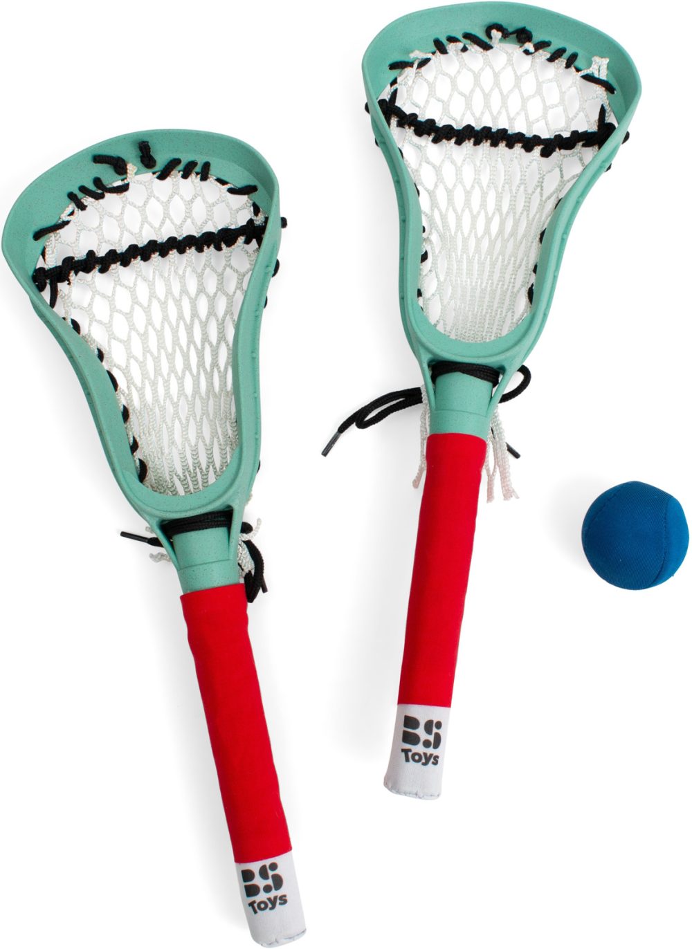 BS Toys, Zestaw rakietek z miękką piłką do LACROSSE, outdoor