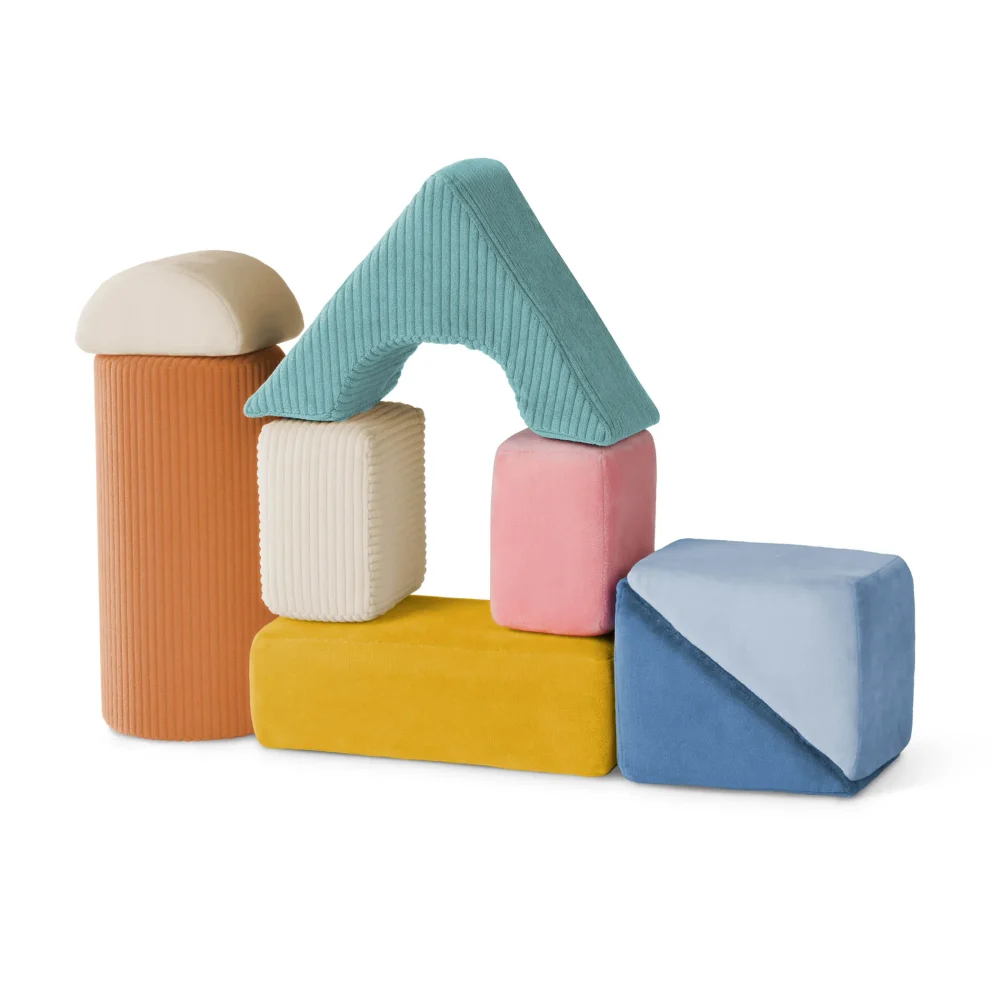Wielkie pluszowe klocki konstrukcyjne – Tumble-y Towers – B.toys2