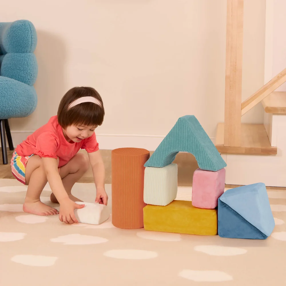 Wielkie pluszowe klocki konstrukcyjne – Tumble-y Towers – B.toys6
