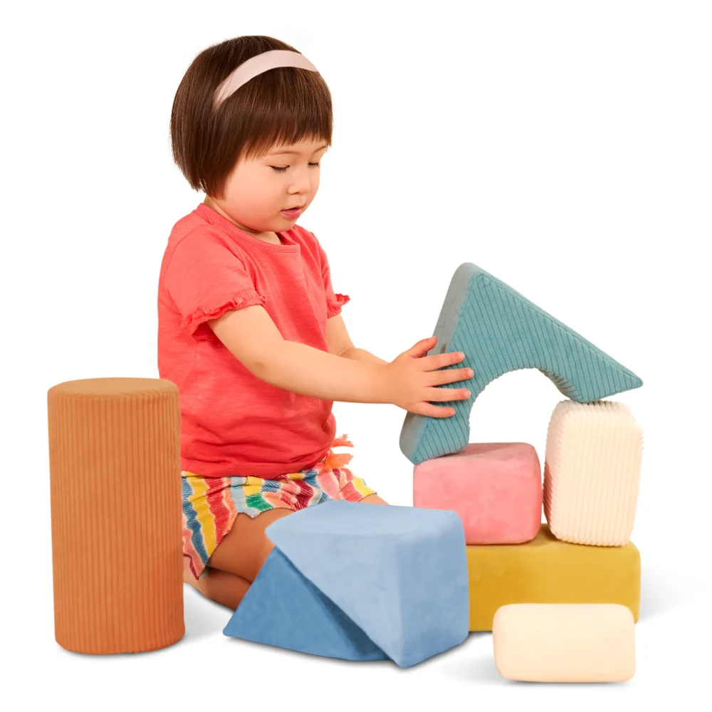 Wielkie pluszowe klocki konstrukcyjne – Tumble-y Towers – B.toys