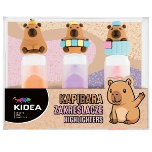 Zakreślacze Kapibara 3szt. Kidea