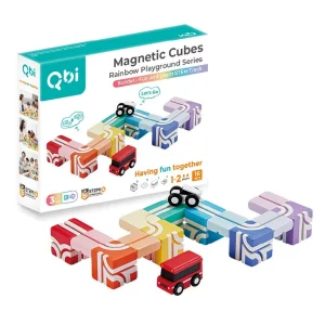 Klocki magnetyczne Qbi Builder - Fun and Learn STEM Track 16 szt