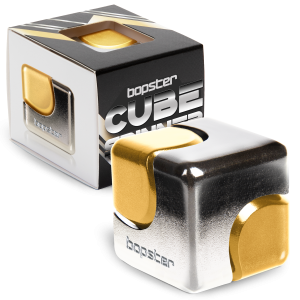 bopster Fidget Cube Spinner - Srebrny Złoty
