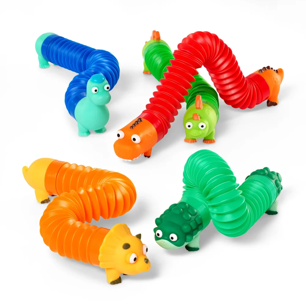 Akordeonowe rurki sensoryczne – DINOZAURY – Battat4